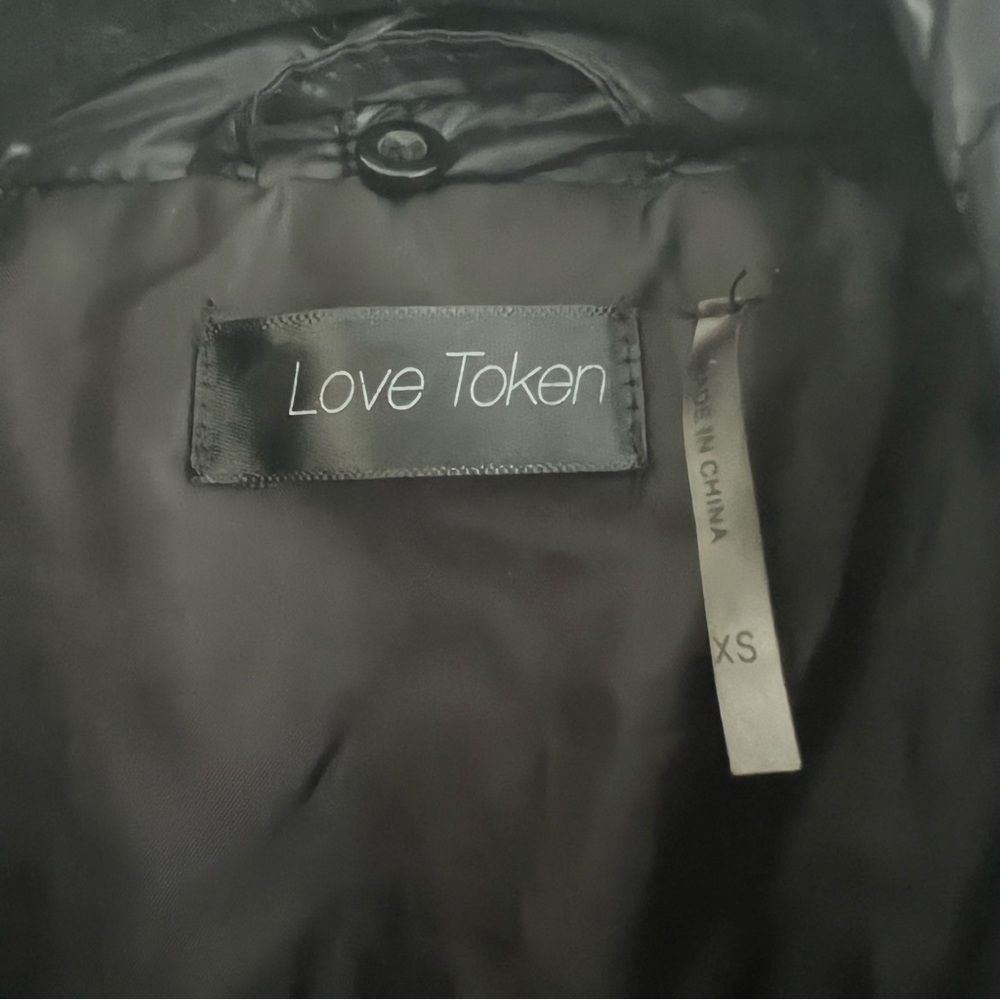 Love Token Black Puffer Jacket - image 5